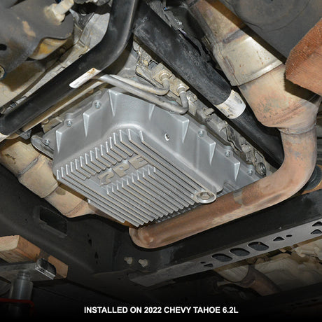 Universal w/ 10L80 Heavy-Duty Deep Cast Aluminum Transmission Pan Raw - View 14 | Dirty Garage