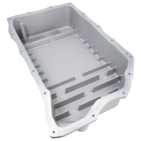 2020-2023 6.6L Duramax w/ 10L1000 Transmission - Heavy-Duty Cast Deep Transmission Pan Raw - View 3 | Dirty Garage