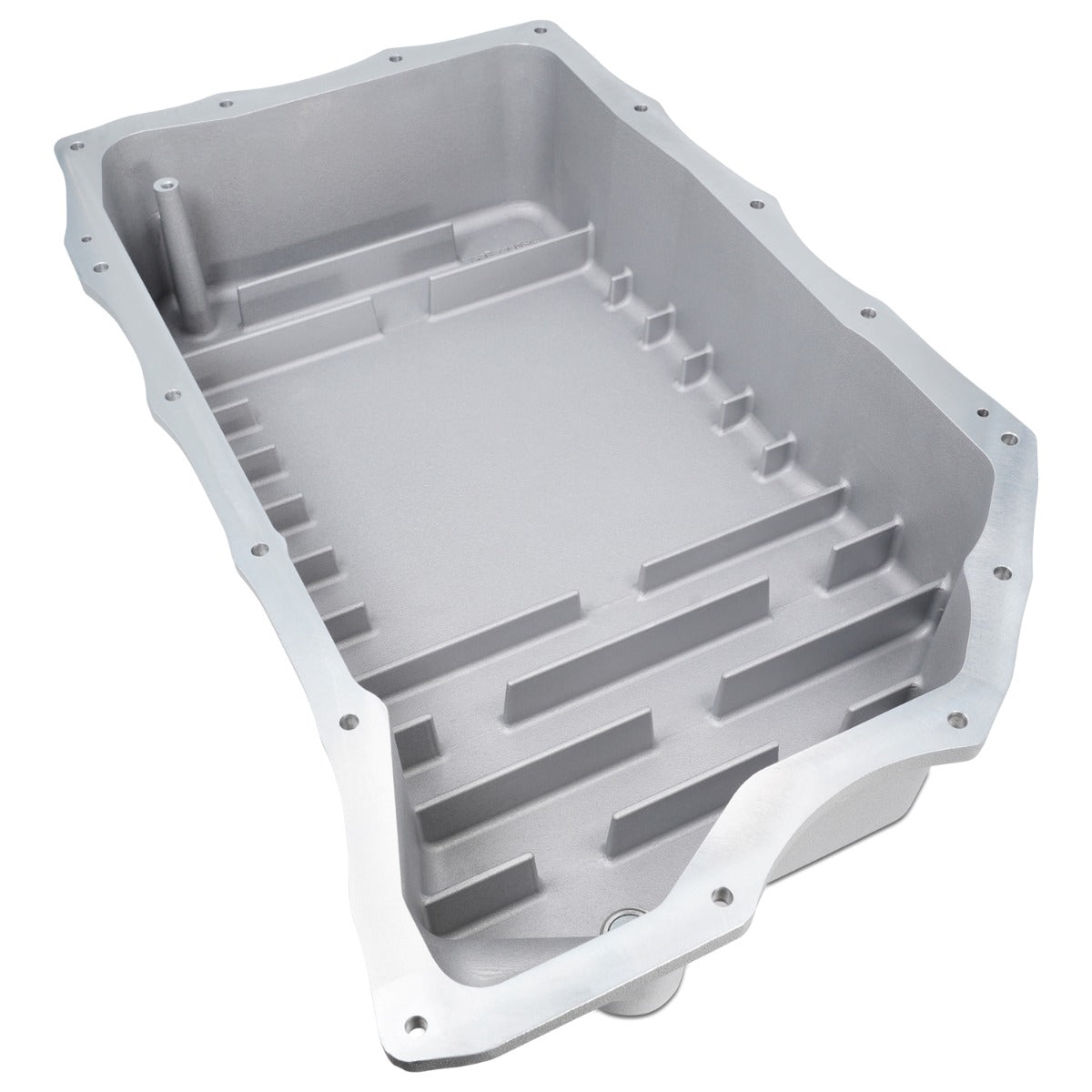 2020-2023 6.6L Duramax w/ 10L1000 Transmission - Heavy-Duty Cast Deep Transmission Pan Brushed - View 2 | Dirty Garage