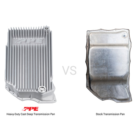 2020-2023 6.6L Duramax w/ 10L1000 Transmission - Heavy-Duty Cast Deep Transmission Pan Brushed - View 3 | Dirty Garage