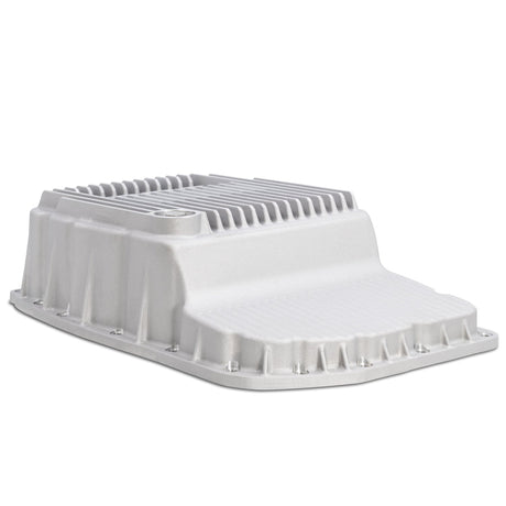 2007-2015 w/ 6L80 Heavy-Duty Cast Aluminum Transmission Pan Raw - View 3 | Dirty Garage