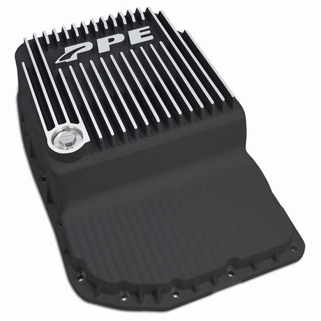 2007-2015 w/ 6L80 Heavy-Duty Cast Aluminum Transmission Pan Brushed - View 2 | Dirty Garage