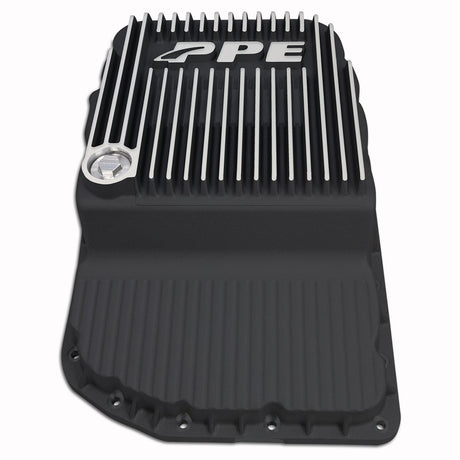2007-2015 w/ 6L80 Heavy-Duty Cast Aluminum Transmission Pan Brushed - View 3 | Dirty Garage