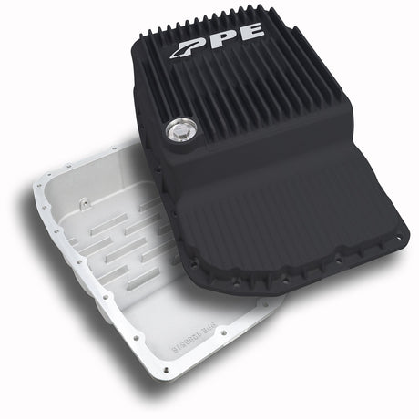 2007-2015 w/ 6L80 Heavy-Duty Cast Aluminum Transmission Pan Black | Dirty Garage