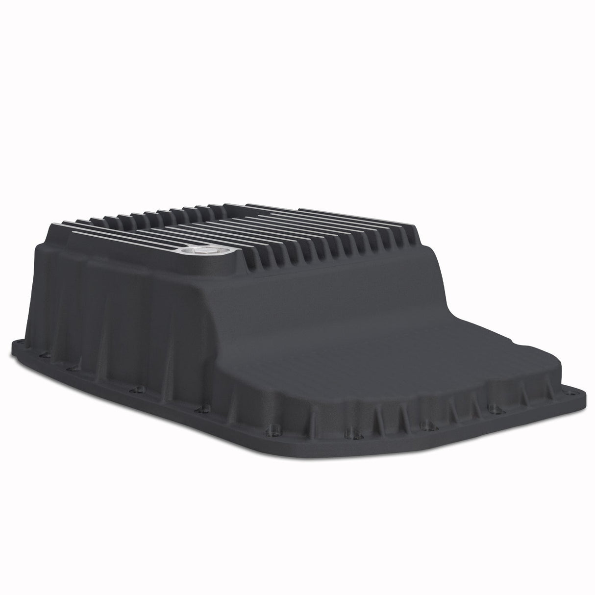 2007-2015 w/ 6L80 Heavy-Duty Cast Aluminum Transmission Pan Black - View 4 | Dirty Garage