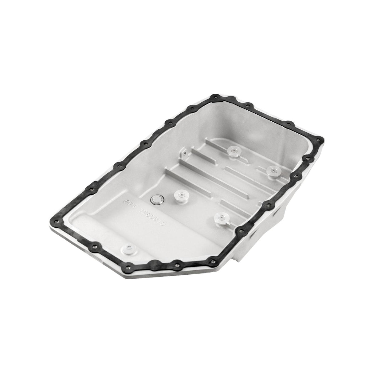 2007-2023 6L90 Heavy-Duty Cast Aluminum Transmission Pan Brushed - View 5 | Dirty Garage