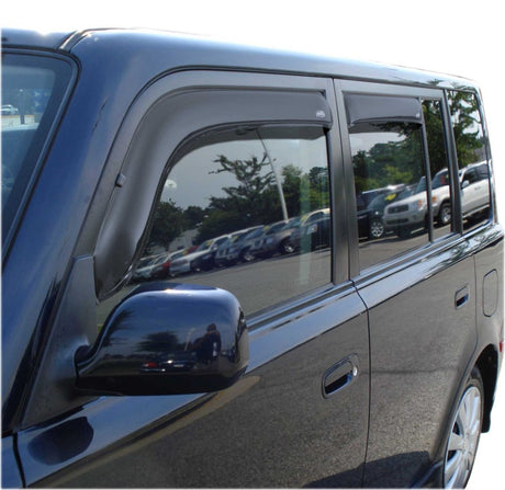 2004-2006 Scion XB Ventvisor Front and Rear Window Deflectors Smoke 4-Piece - View 3 | Dirty Garage