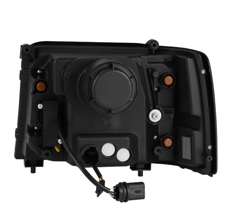 1992-1996 Super Duty Bronco Luxx-Series Projector Black Headlights Sequential Signal Switchback DRL - View 2 | Dirty Garage