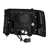 1992-1996 Super Duty Bronco Luxx-Series Projector Black Headlights Sequential Signal Switchback DRL - View 2 | Dirty Garage