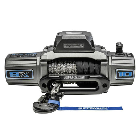 Universal 10k LB 12V SX10SR DC Graphite Synthetic Rope Winch | Dirty Garage