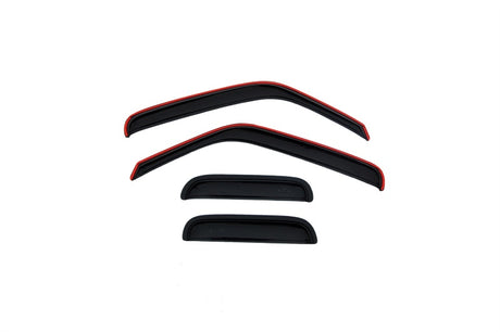 1999-2011 Ranger Fixed Window Ventvisor Outside Mount Window Deflectors 4-Piece Smoke - View 10 | Dirty Garage