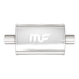 Universal Muffler Mag Stainless Steel 18x4x9 2.5/2.5 C/C | Dirty Garage