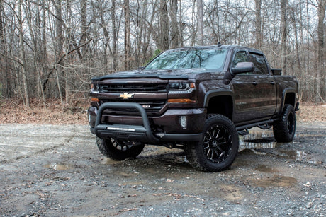 2007-2017 GM 1500 Black Bull Bar w/ Light & Wiring - View 4 | Dirty Garage