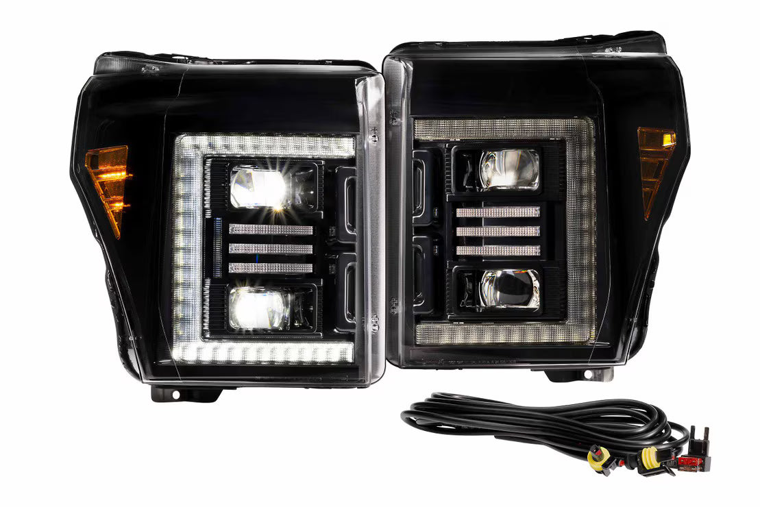 2011-2016 Super Duty XB Hybrid LED Headlights (LF553.2) - View 3 | Dirty Garage