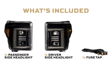 2011-2016 Super Duty XB Hybrid LED Headlights (LF553.2) - View 6 | Dirty Garage
