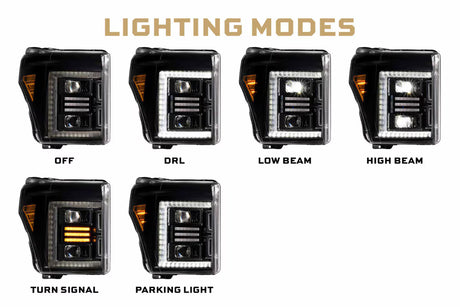 2011-2016 Super Duty XB Hybrid LED Headlights (LF553.2) - View 5 | Dirty Garage