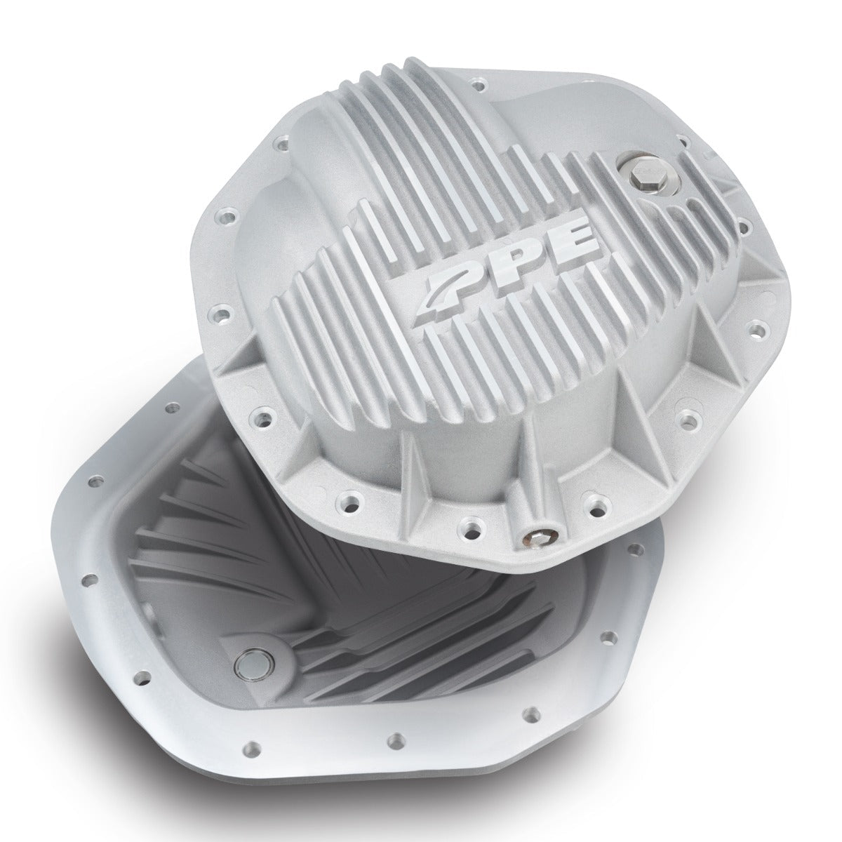 Universal 6.6L Duramax 11.5 Inch /12 Inch -14 Heavy-Duty Cast Aluminum Rear Differential Cover Raw - View 3 | Dirty Garage