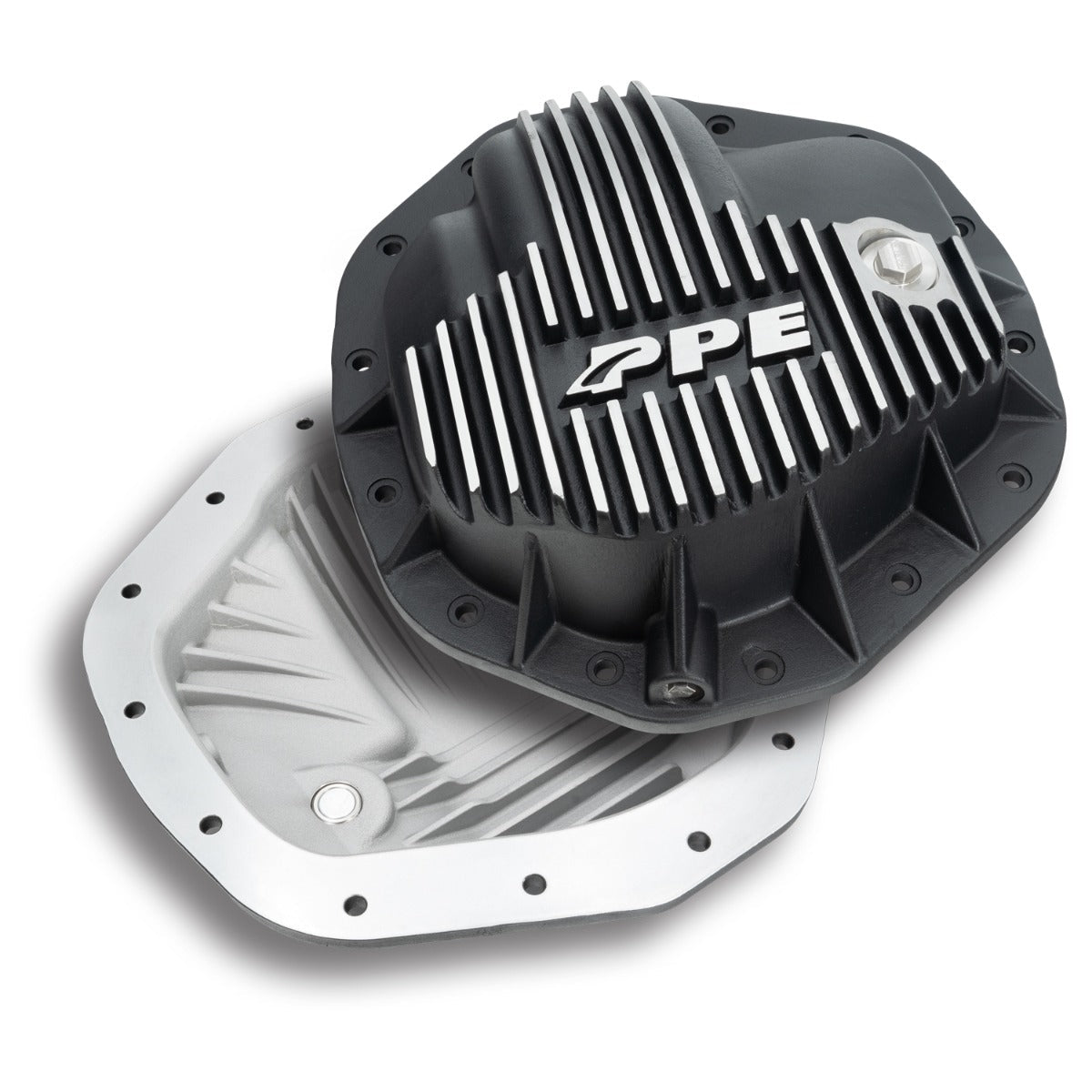 Universal 6.6L Duramax 11.5 Inch /12 Inch -14 Heavy-Duty Cast Aluminum Rear Differential Cover Brushed | Dirty Garage