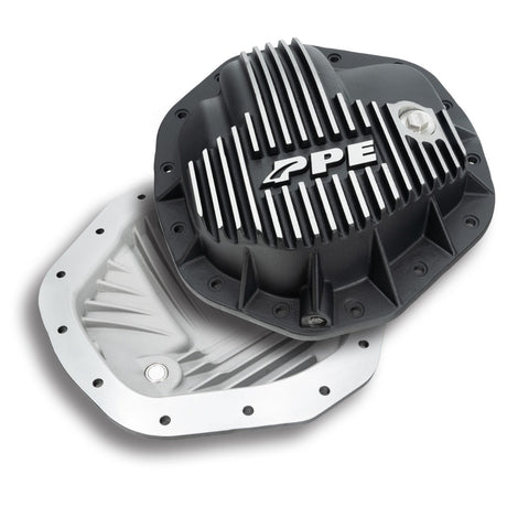Universal 6.6L Duramax 11.5 Inch /12 Inch -14 Heavy-Duty Cast Aluminum Rear Differential Cover Brushed | Dirty Garage