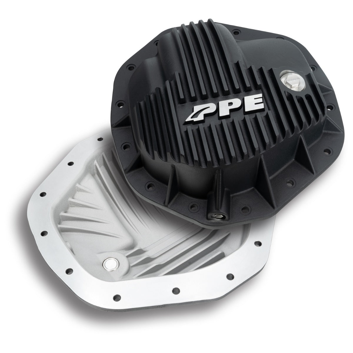 Universal 6.6L Duramax 11.5 Inch /12 Inch -14 Heavy-Duty Cast Aluminum Rear Differential Cover Black | Dirty Garage