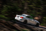 MBRP 18-22 BMW M2 Competition 3.0L T304 SS 3in Resonator-Back Exhaust Quad Rear w/ Carbon Fiber Tips - View 5 | Dirty Garage