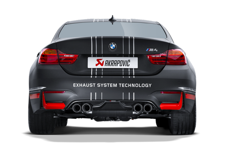 2014-2017 BMW M3 M4 Slip-On Line Titanium - View 4 | Dirty Garage