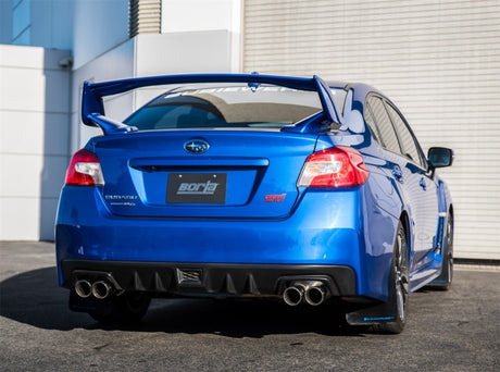Borla 15-16 Subaru WRX / STI 2.5L S-Type Cat-Back Exhaust Quad Rd RL Tips - View 5 | Dirty Garage
