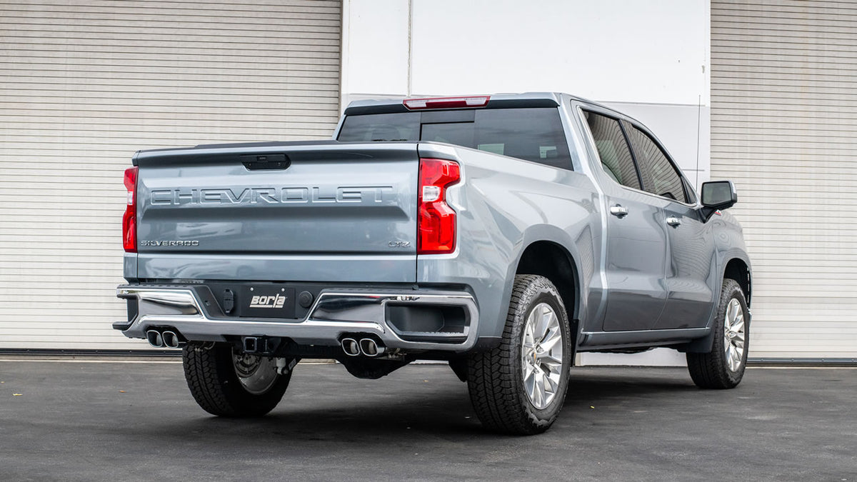 2019-2025 GM 1500 5.3L Extended/Crew Cab S-Type Dual Exhaust w/ Stainless Tips - View 3 | Dirty Garage