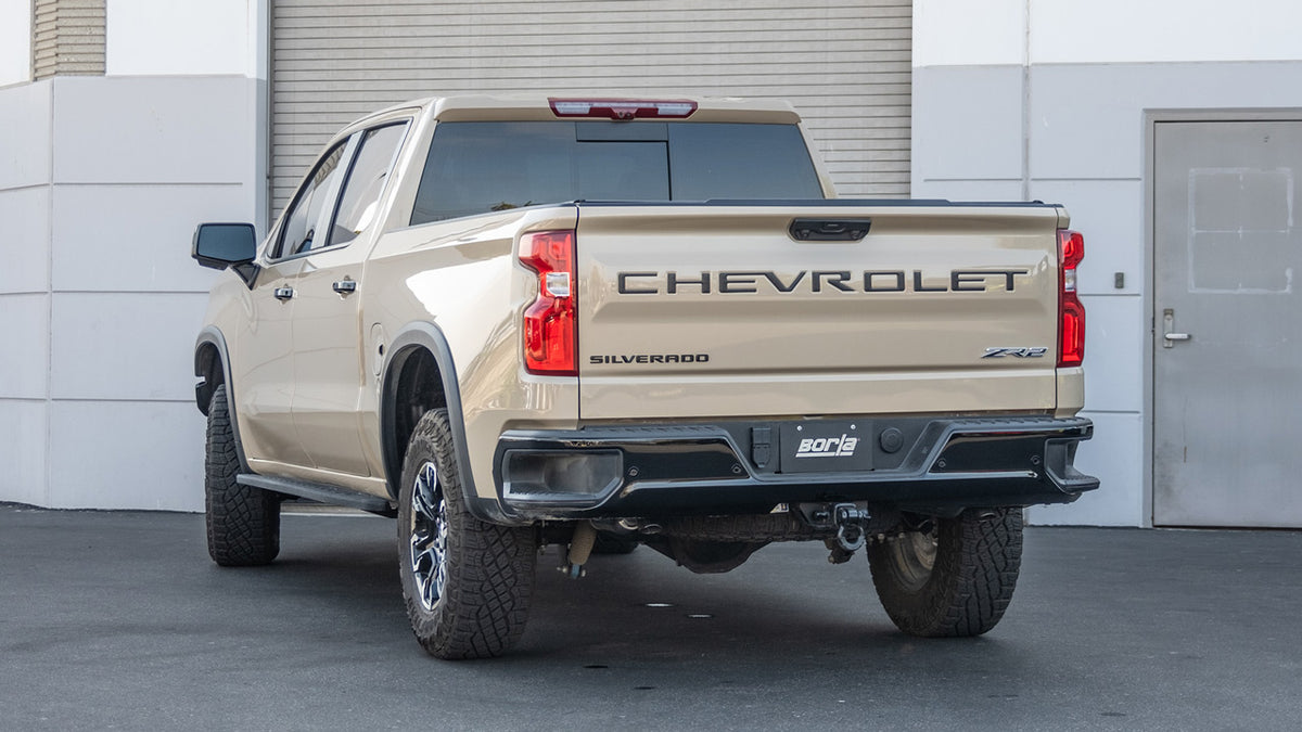2022-2023 GM 1500 ZR2/AT4X Cat-Back ATAK Dual Exhaust w/ Turn Down Tail Pipes - View 3 | Dirty Garage