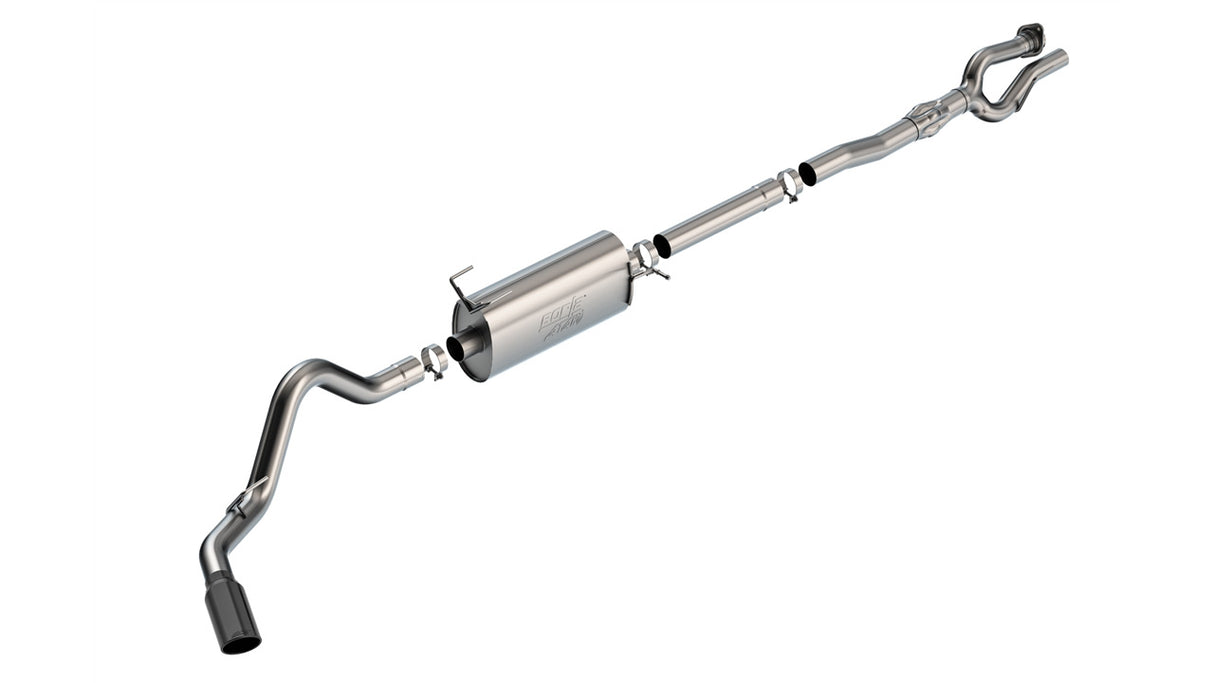 2020-2026 Super Duty 7.3L V8 4-Door 2.75"-3" ATAK Series Cat-Back Exhaust w/ Black Chrome Tip
