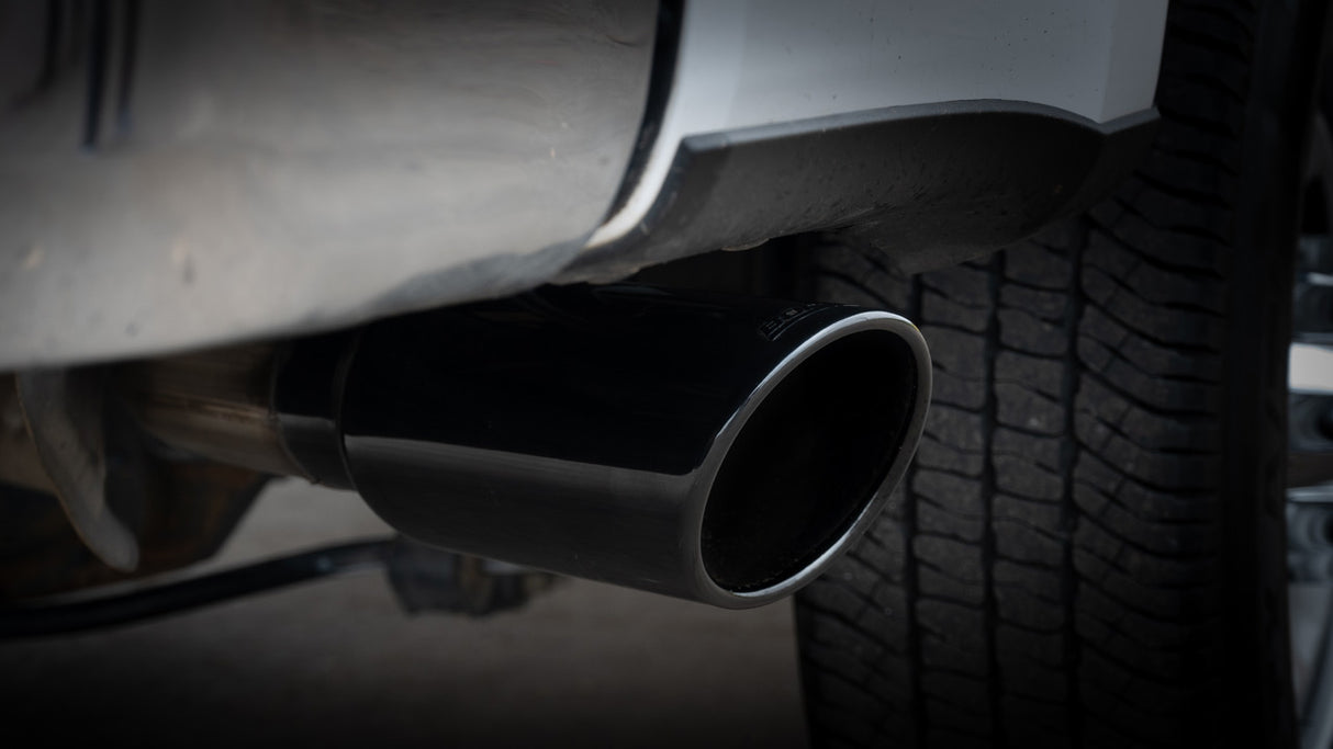 2020-2026 Super Duty 7.3L V8 4-Door 2.75"-3" ATAK Series Cat-Back Exhaust w/ Black Chrome Tip