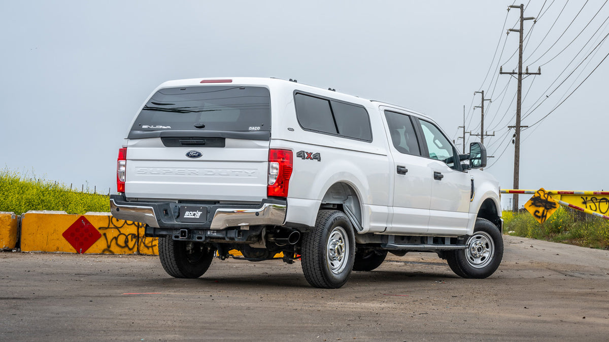 2020-2025 Super Duty ATAK Cat-Back Single Exhaust System with Black Tip - View 3 | Dirty Garage
