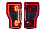 2017-2022 Superduty XB LED Tail Lights Pair Red - View 2 | Dirty Garage