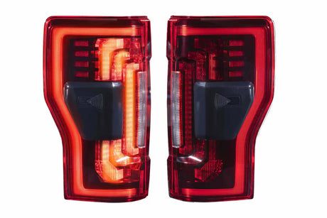 2017-2022 Superduty XB LED Tail Lights Pair Red - View 2 | Dirty Garage