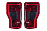 2017-2022 Superduty XB LED Tail Lights Pair Red - View 5 | Dirty Garage