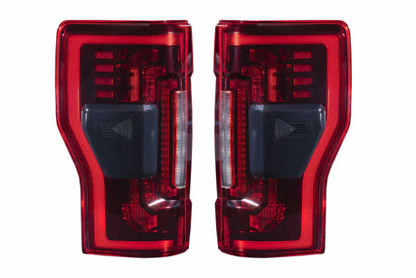 2017-2022 Superduty XB LED Tail Lights Pair Red - View 5 | Dirty Garage