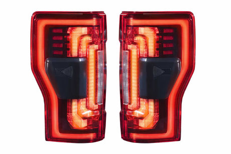 2017-2022 Superduty XB LED Tail Lights Pair Red | Dirty Garage
