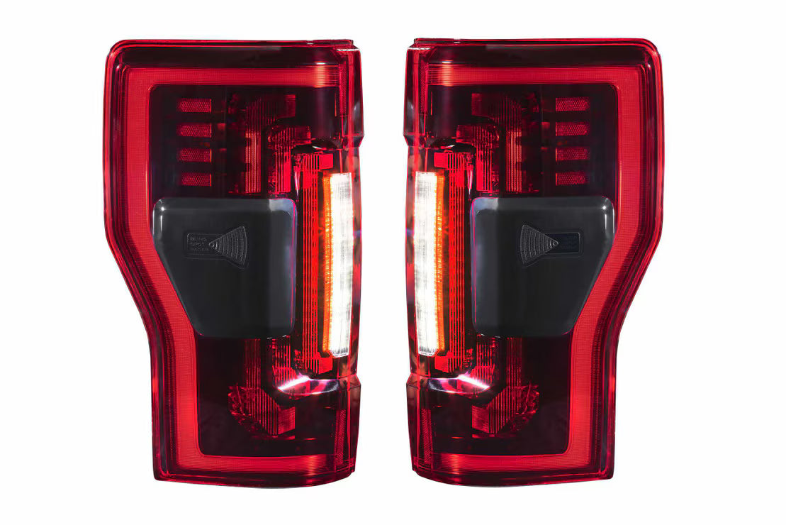 2017-2022 Superduty XB LED Tail Lights Pair Red - View 4 | Dirty Garage