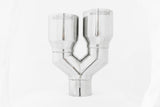 Universal T304 SS Dual Tip 3.5" OD 2.5" Inlet - View 3 | Dirty Garage