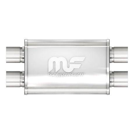Universal Muffler Mag Stainless Steel 11x4x9 2.25 D D | Dirty Garage