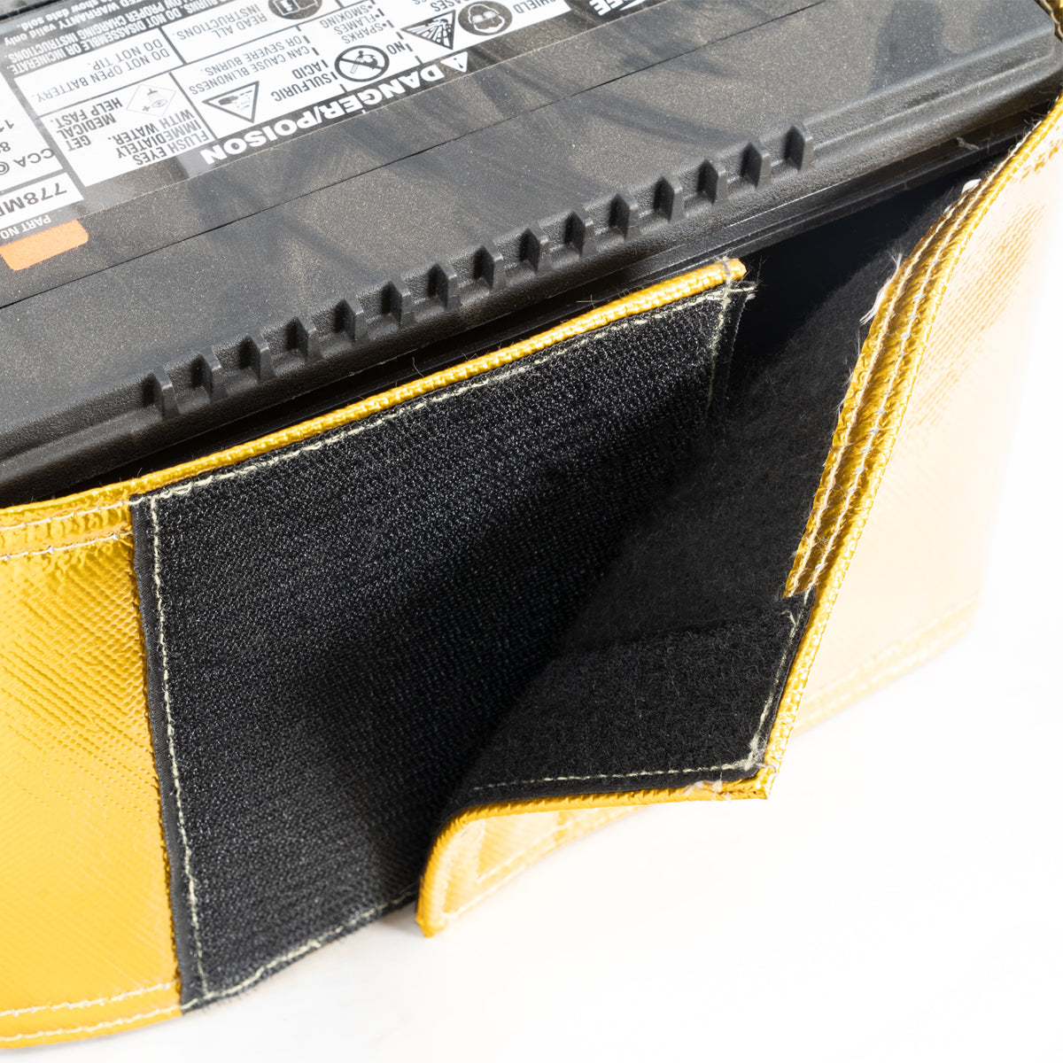 2001-2006 Heat Shield Battery Side Post Gold - View 2 | Dirty Garage