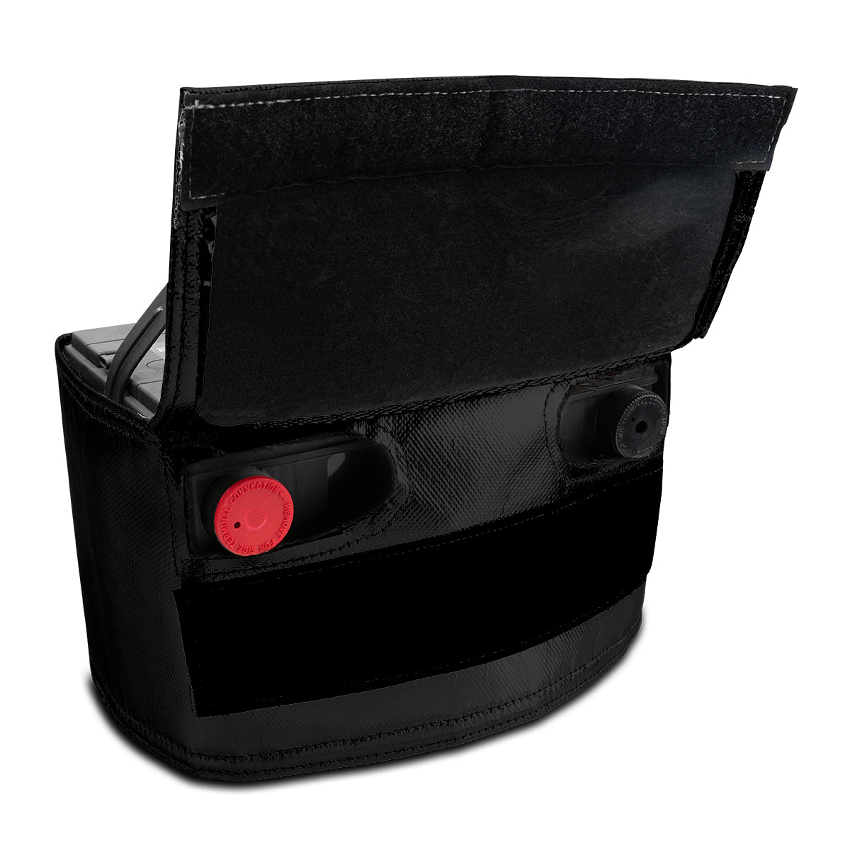 Universal Heat Shield Battery Side Post Black - View 2 | Dirty Garage