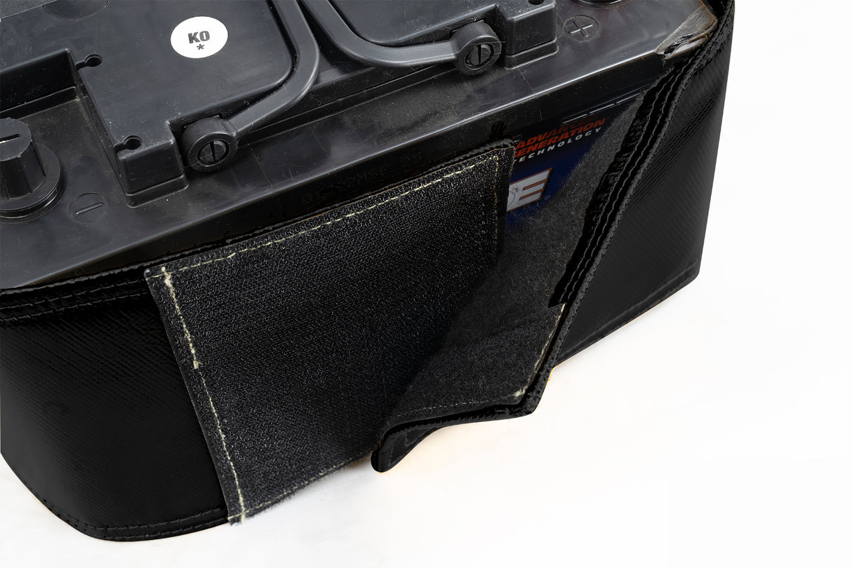 Universal Heat Shield Battery Top Post Black - View 4 | Dirty Garage