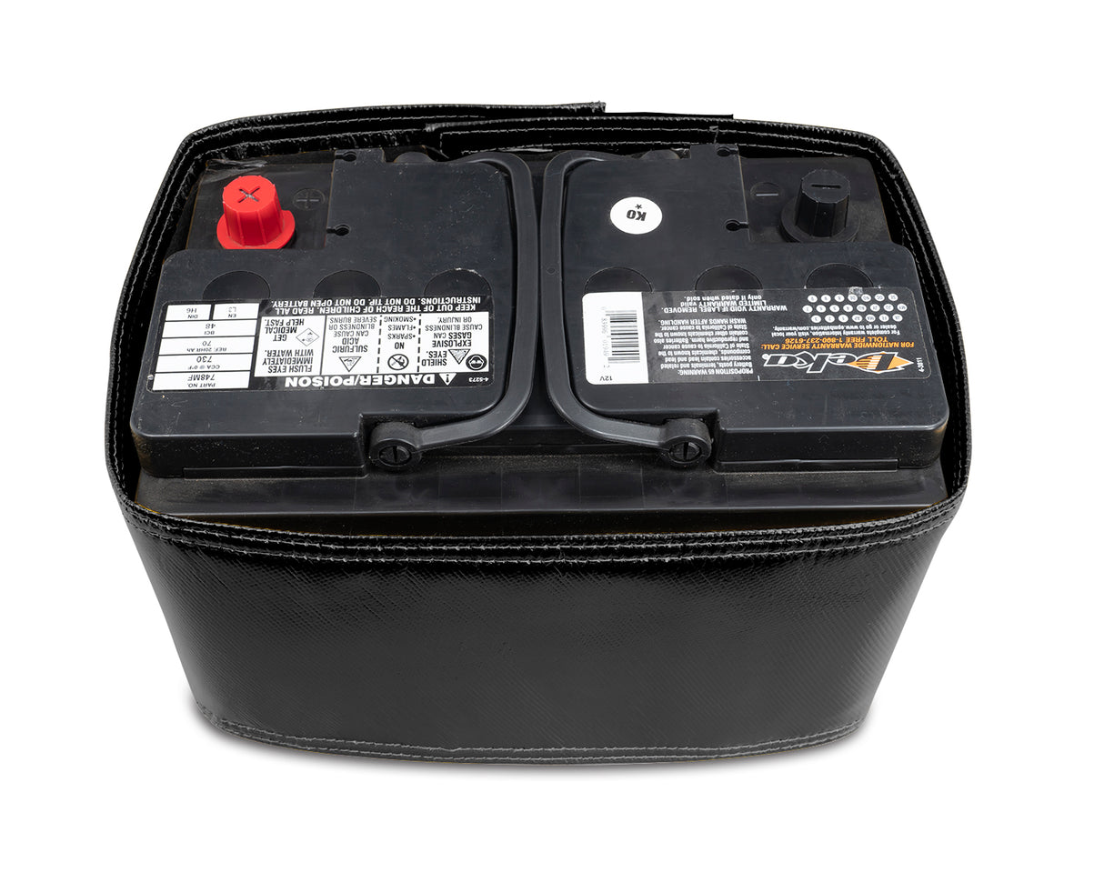 Universal Heat Shield Battery Top Post Black | Dirty Garage