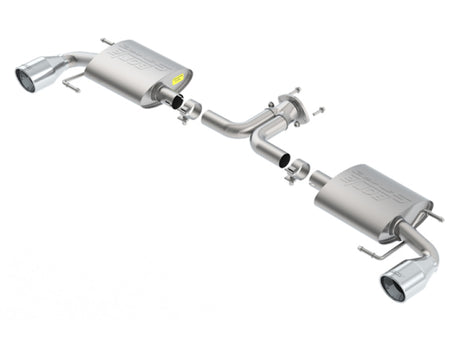 Borla 14-16 Mazda 3 2.0/2.5L AT/MT FWD S-Type Cat-Back Exhaust Single Split Rear Exit - View 2 | Dirty Garage
