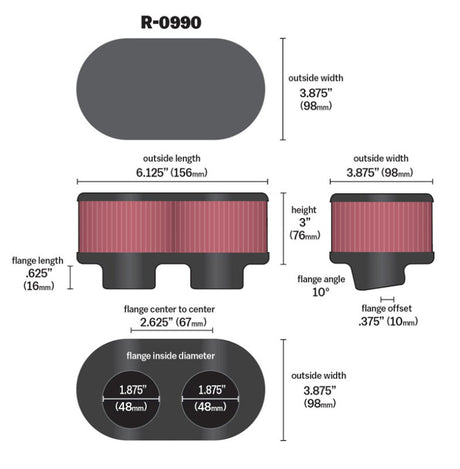 Universal Rubber Filter - View 10 | Dirty Garage