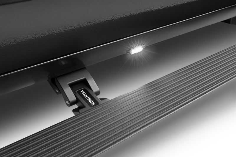2011-2022 Ram HD CC 4-Door Black VoltStep Electric Running Board Kit - View 4 | Dirty Garage