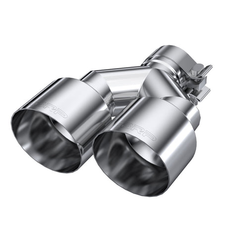 Universal T304 SS Dual Tip 4" OD 2.5" Inlet | Dirty Garage