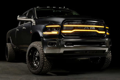2013-2018 Ram HD Chrome XBG LED DRL Grille - View 6 | Dirty Garage