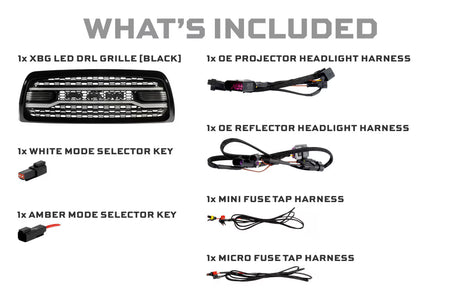 2013-2018 Ram HD Chrome XBG LED DRL Grille - View 4 | Dirty Garage